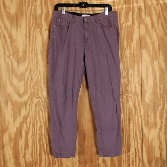 Curve Appeal Purple Straight Leg Pants- Size 12/31 - Picture 1 of 11